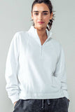 Ridge Quarter Zip Pullover - Ribbed Trim