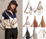 Larissa Sling Bag with Zipper Details: Black