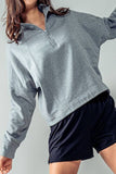 Ridge Quarter Zip Pullover - Ribbed Trim