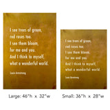 Wonderful World - Wall Art