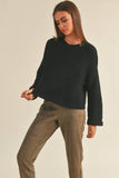 T2694   ROUND NECK SWEATER KNITTED TOP