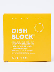 DISH BLOCK® solid dish soap bar - Citrus Lemongrass