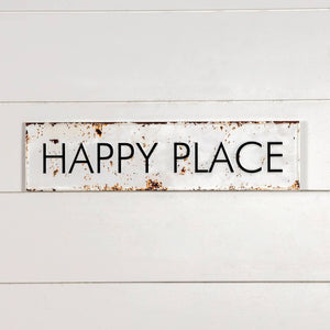 20" HAPPY PLACE WALL SIGN